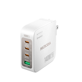 MICRODIA SMARTCube™ Nano 140W, GaN Pro Wall Charger, 4-Port, USB-C PD3.1 + USB-A QC3.0